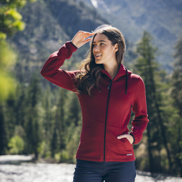 Alternative view of Pemberton Hood Full Zip - Dam
