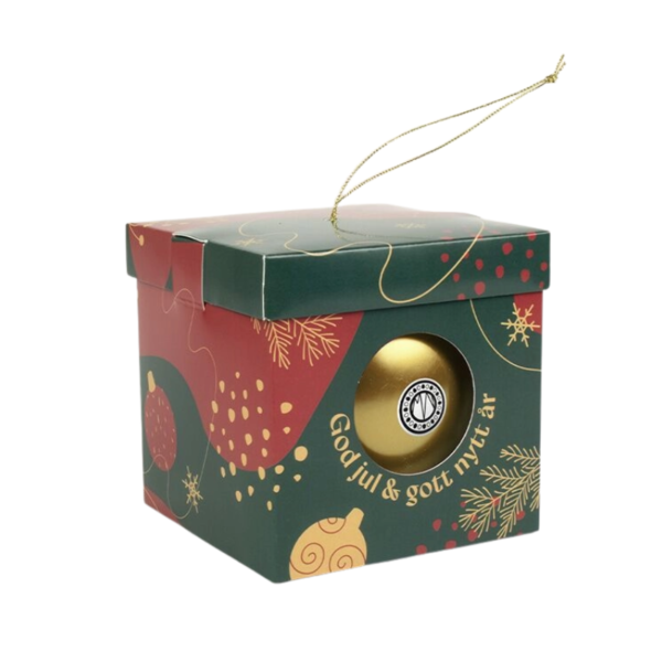 Julkula guld med Lindtkulor