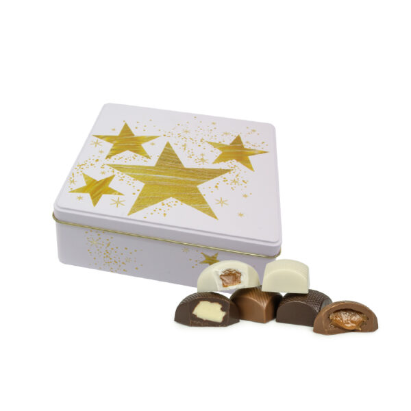 Plåtburk vit med Deluxe Collection 350g