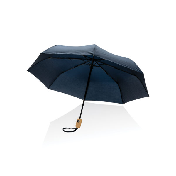 21' Impact Aware™ RPET 190T automatiskt bambu paraply