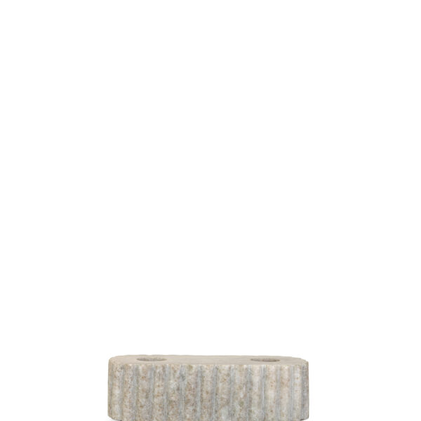 Sten ljusstake medium - Beige