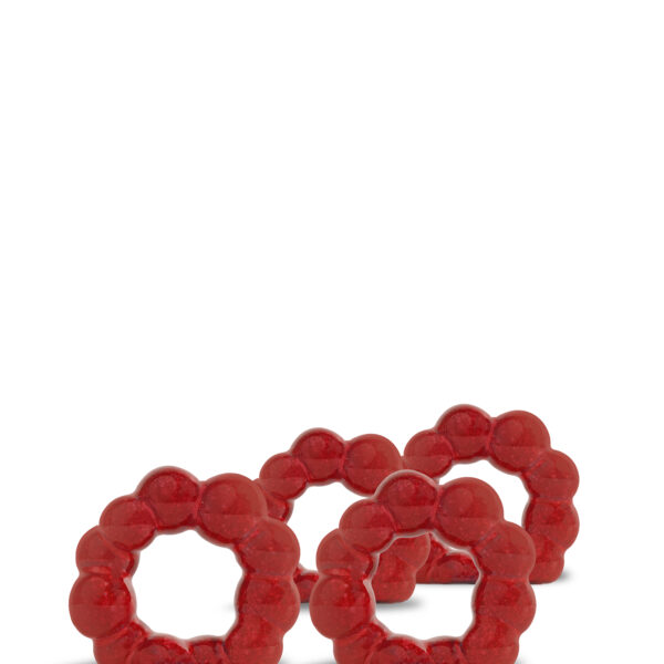 Servettring Porto, 4-pack - Röd