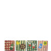 Glasunderlägg Sera, 4-pack - Grön/röd