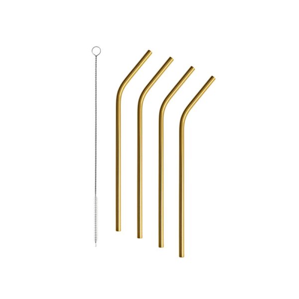 Alternative view of Peak straw incl cleaning brush 210mm 4-pack