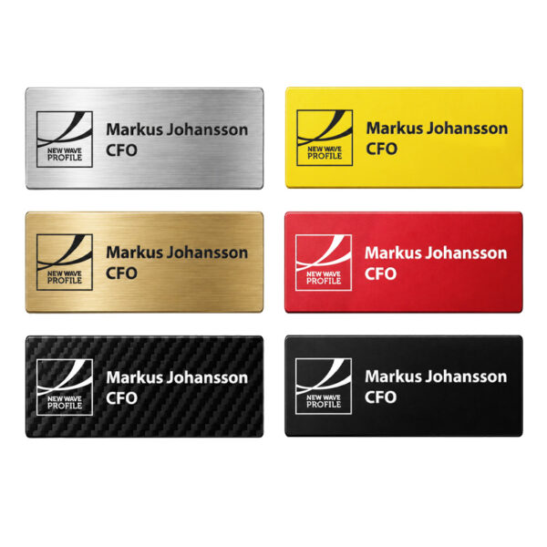 Namnbricka Graverad Rektangulär 70x30mm